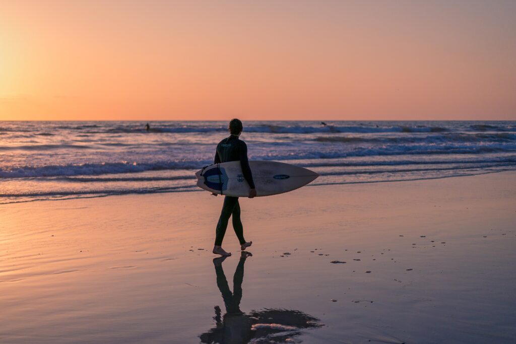 surfing near the murray house